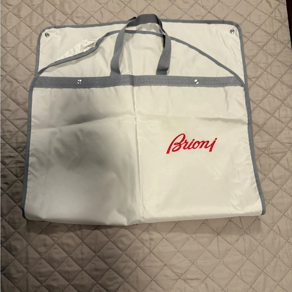 Brioni Cream Garment Bag